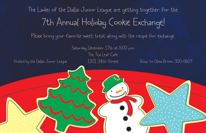 Specialty Cookies Holiday Invitations