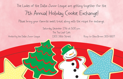 Sweetest Cookies Holiday Invitations