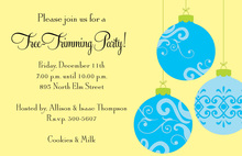 Traditional Ornaments Holiday Invitations