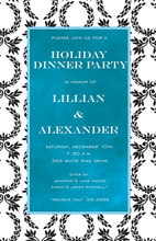 Modern Regal Wreath Invitations