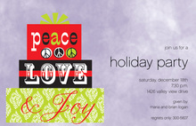 Simple Peace Love Joy Invitations