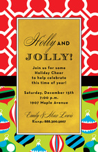 Patterns Ornament Christmas Invitations