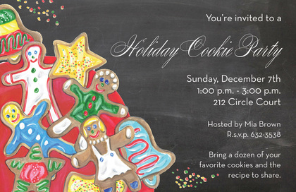 Cookies Holiday Party Invitations