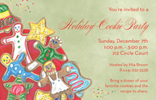 Cookies Holiday Party Invitations