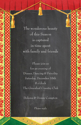 Stylish Modern Curtain Panels Invitation