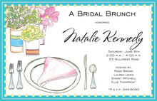 Lovely Traditional Placesetting Invitations