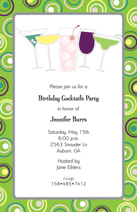 Halloween Cocktail Party Invitations