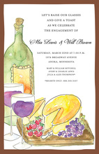 Wine Cheese Tasting Invitation