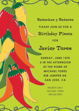 Freshly Fun Fiesta Party Invitations