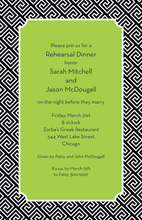Featuring Greek Key Border Invitations