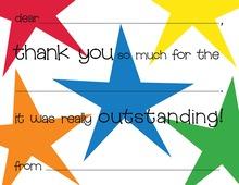 All Star Always Kids Fill-in Thank You Cards