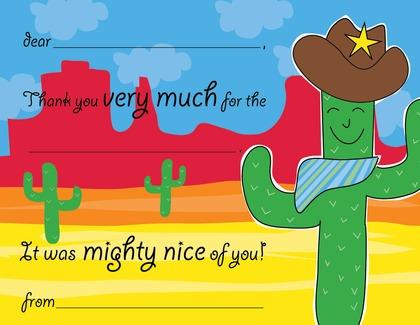 Cactus Cowboy Kids Invitations