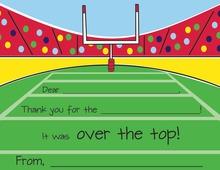 Sports Stadium End Zone Kids Fill-in Thank You Cards