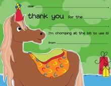 Pony Up Kids Fill-in Thank You Cards