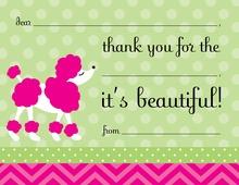 Poodle Doodle Kids Fill-in Thank You Cards