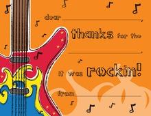 Rock On Kids Fill-in Thank You Cards