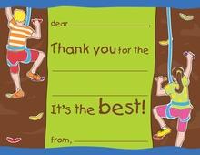 Social Climber Kids Fill-in Thank You Cards