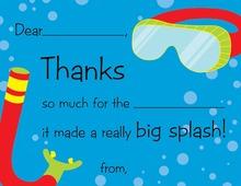 Take the Plunge Kids Fill-in Thank You Cards