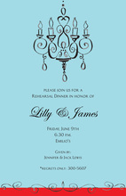 Khaki Fancy Chandelier Dinner Enclosure Cards