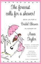 Modern Shower Girl Invitations