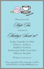 Traditional Tea Table Invitations