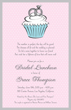 Classic Cupcake Engagement Rings Invitation