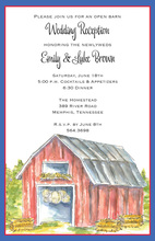 Barn House Birthday Invitations