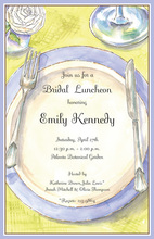 Spring Placesetting Bridal Luncheon Invites