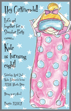 Sleepover Slumber Party Items Invitation