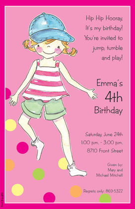 Jump Boy Invitation