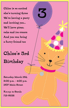 Stitched Kitty Invitations