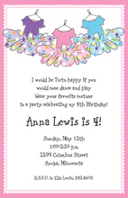 Fancy Tutu Dresses Invitation