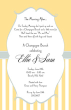 Lavender Frame Oval Invitations