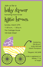 Wild Buggy Baby Shower Invitations