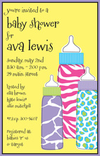 Baby Bottle Invitation