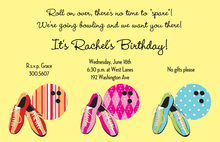 Bowling Bash Invitation