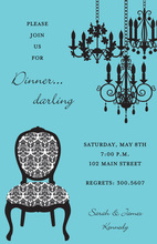 Antique Chandelier Invitation