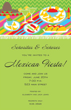 Happy Mexican Fiesta Duo Couple Invitations