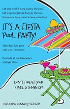 Ole! Fiesta Midnight Black Party Invitations
