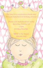 Sleepy Royal Princess Invitation