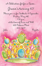 Fancy Crown Jewels Invitation