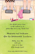 Spoiling Little Spa Manicures Invitation