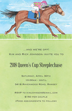 Kentucky Derby Luck Horse Shoe Invitations