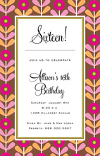 Retro Garden Invitation