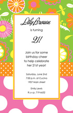 Pineapple Tropical Drink Invitations