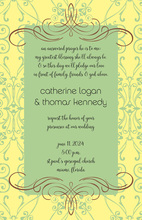 Formal Trendy Milan Pink Invitation