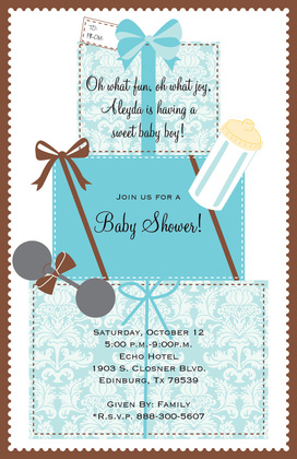 Gifts Pink Baby Girl Invitation