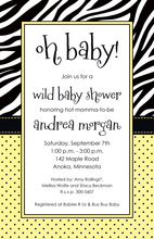 Leopard Pink Invitation