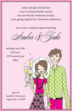 Wheelbarrow Couple Shower Invitations