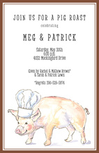 Pig Out Polka Dots Invitation